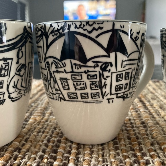 Mikasa Parisian cup and saucers- set 3 - Picture 11 of 12